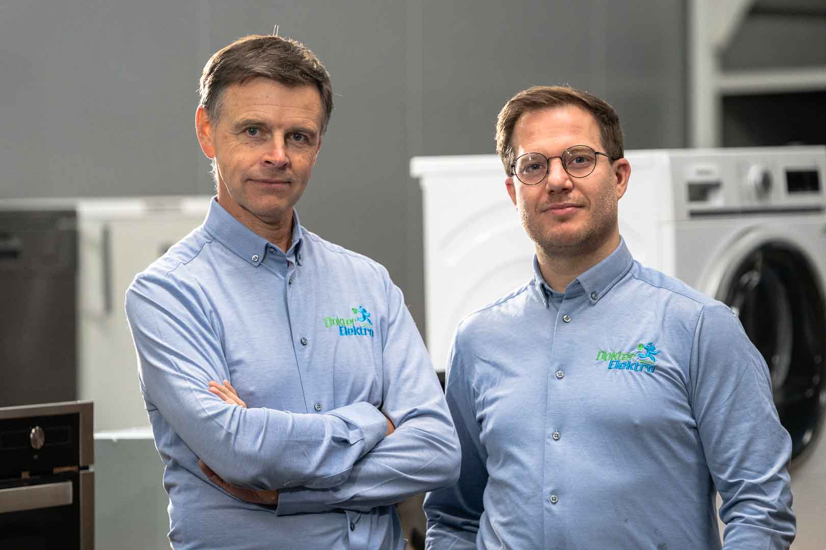 Portret van Marc en Jan: elektroherstellers aan huis, witgoed herstellers, wasmachine herstellers